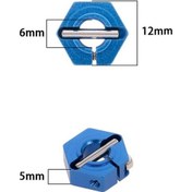 Resim Besthome1 1/10 Araba İçin 12mm Alüminyum Tekerlek Birleştirici Mavi 8 Adet Set, 