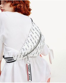 Resim Tommy Hilfiger Tjw Logo Tape Bumbag Refl Kadın Bel Çantası White Reflective - White Reflective / STD 