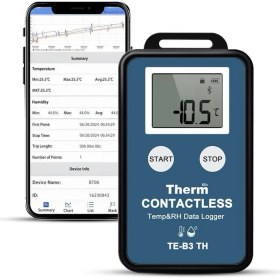 Resim Tekno İstanbul Sıcaklık Nem Datalogger Veri Kaydedici Kablosuz Blueetooth Özellikli Sıcaklık Kaydedici Pdf Excel Raporlu 