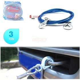 Resim Çekme Halatı Çelik 3 Ton Izoleli Oto Aksesuar Premium 