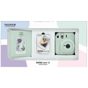 Resim Fujifilm Instax mini 12 Yeşil Fotoğraf Makinesi 10'lu Film ve PVC Albüm Bundle Box 