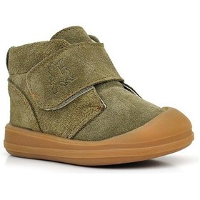 Resim Rakerplus Yoohoo Hakiki Deri Haki Yeşil Cırtlı Unisex Bebek Bot Haki 