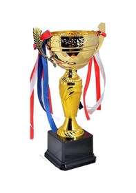 Resim Avessa 34 Cm Kupa Siyah Zemin Kupa Madalya Gold Kaplama Y119A Ücr Altın 