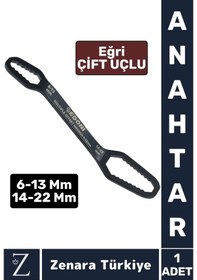 Resim Uzun Ömürlü Ev Banyo Musluk Tamir Montaj Sıkma 6-13 Mm 14-22 Mm Çoklu Çift Taraflı Eğri Uçlu Anahtar 