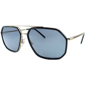 Resim Dolce&Gabbana 2285 02/81 60 Erkek Gold Geometrik Çerçeve Güneş Gözlüğü 