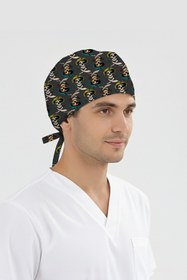 Resim ÇİZGİ MEDİKAL Korsan Desenli Bone (Cotton Likra Kumaş) 