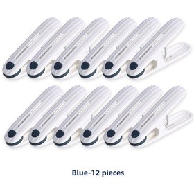 Resim Ranyeek Ev İçin Rüzgar Dayanıklı Yumuşak Jel Lehimli Plastik Çamaşır Tutucu - Çorap & Giyim Sabitleyici Gelişmiş Mavi Diğer 