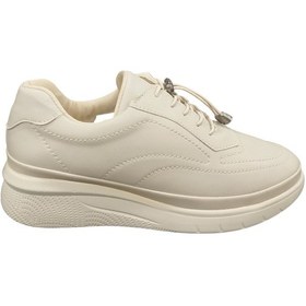 Resim My Belle 3428z Kadın Günlük Ortopedik Casual Ayakkabı Bej 