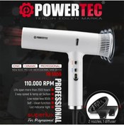 Resim Powertec TR-4444 Süperlux Ionıc Supersonic Saç Kurutma ve Fön Makinesi Beyaz 