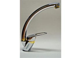 Resim Uzun Kuğu Banyo Lavobo Musluk 5 Yıl Garanti (Çift Su Girişli ) 40 Kartuş 