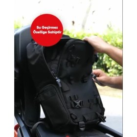 Resim North Pacific Motosiklet Sırt Çantası Su Geçirmez Özellik ve Sürdürülebilir Kumaş 