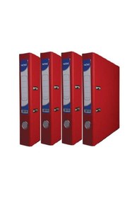Resim Büro Klasör Kırmızı Dar Noki Kırmızı Büro Klasörü Halkalı 4 Adet 
