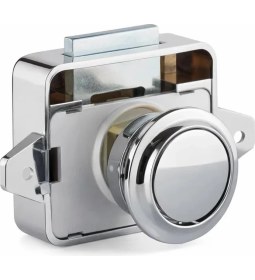 Resim Skygo Basmalı Çekmece Kilidi, Karavan, Yat, Tekne, Dolap, Kapak Güvenlik Mandalı, Dayanıklı, Nikel, Kolay Montaj, Bas Çek Mekanizma (Büyük) 