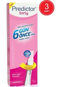 Resim Predictor Early Erken Gebelik Testi 1 Test x 3 Paket 