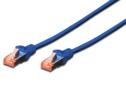 Resim BC-S6010B Beek CAT 6 SFTP/PIMF (Pairs in metal foil) Patch Kablosu, 1 metre, LSOH, AWG 26, Mavi Renk 