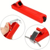 Resim Kablo Bıçağı Soyma Aracı Tel Soyma Araçları Plastik Sap Çapı 8-28mm PVC Elektrikçi Bıçağı Ayarlanabilir Kablo Soyma Bıçağı 
