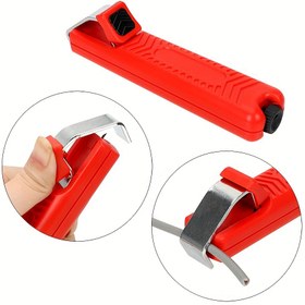 Resim Kablo Bıçağı Soyma Aracı Tel Soyma Araçları Plastik Sap Çapı 8-28mm PVC Elektrikçi Bıçağı Ayarlanabilir Kablo Soyma Bıçağı 