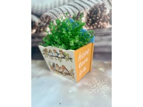 Resim By Pınar Yüksel Kuş Desenli Ahşap Posta Kutusu 