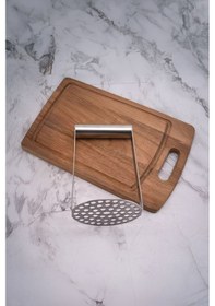 Resim Paslanmaz Çelik Ergonomik Patates Ezici - Püre Yapıcı 