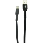 Resim Syronix V-06 Type C USB Kumaş Kaplı Kopmaz Hızlı Şarj Aleti Kablosu 