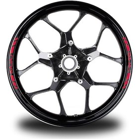 Resim Bajaj Yazılı Kısa Dış Şerit 8'Li Jant Sticker Modeli 