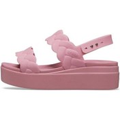 Resim Croc 209977-6xx Brooklyn Woven Upper Spor Terlik Sandalet Pembe 