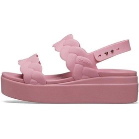 Resim Croc 209977-6xx Brooklyn Woven Upper Spor Terlik Sandalet Pembe 