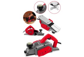 Resim Steiner Alman 4200 Watt Sjs Bakır Sargılı Metal Şanzıman Motor Korumalı Çift Bıçaklı Planya Rende Makinesi 