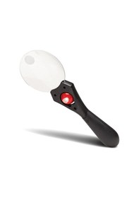 Resim Konus Aspheric 3X-5X Bifokal Magnifier Led Işıklı Pro Büyüteç Siy Siyah 