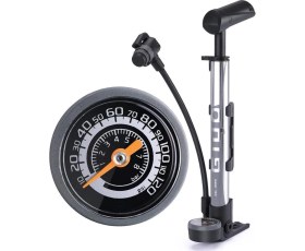 Resim Giyo GM-642 Göstergeli Pompa 120 Psı Gri/siyah 