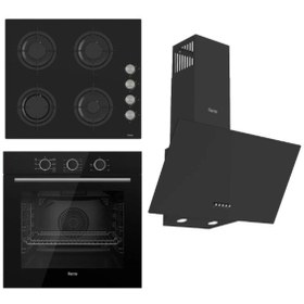 Resim Ferre ANKASTRE SET 7 FONKSİYON SİYAH (QXE65CS+CS205+D086) 