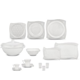 Resim Karaca Fine Pearl Beren 86 Parça Yemek Takımı 