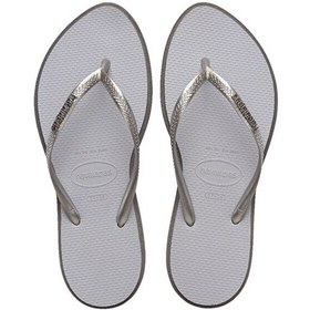 Resim Crocs Havaianas Slim Point Kadın Plaj Terliği 4149584 Gümüş 
