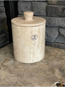 Resim Polen Stone Traverten Doğal Taş Dekoratif Çok Amaçlı Kutu 16X19CM 