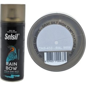 Resim Selsil Rainbow Sprey Boya 400 ml Isı Yaldız Gri 200C 