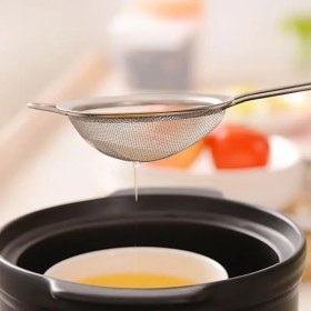 Resim Esmo Home Paslanmaz Çelik Pratik 4'lü Çay Süzgeci Sebze Makarna Un Süzgeç 