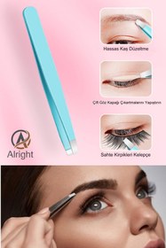 Resim Alright Renkli Kalın Kesik Uçlu Renkli Çelik Cımbız Kıl Tüy Alma Cımbızı Akustik Serisi XLC520D ( tweezers) 