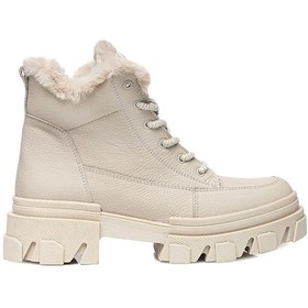 Resim Greyder 31036 Kadın Ekru Hakiki Deri Casual Bot -117-ekru Ekru 