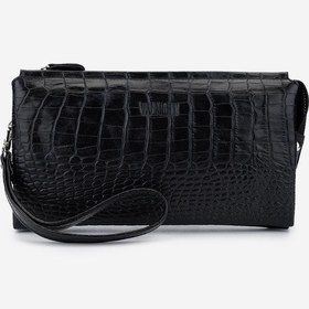 Resim Valmenti Erkek Hakiki Deri Siyah Kroko El Çantası 147 892 Erk Cnt Y25 Sıyah Kroko Siyah 