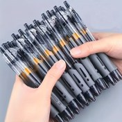 Resim 25 adet/set 0.5mm Geri Çekilebilir Jel Kalemler Seti Siyah/kırmızı/mavi Mürekkep Tükenmez Kalem Yazma Yedekleri Ofis Aksesuarları Okul Malzemeleri Kırtasiye 