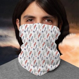 Resim Hediyemen Şimşek Ikonlu Motorcu Boyunluk Maske Bandana 