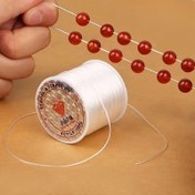 Resim 1 adet dayanıklı ve esnek boncuk ipi, 50.0 metre uzunluğunda, DIY takı yapımı için uygun, bileklik ve kolye için çok amaçlı elastik iplik - 1 adet 