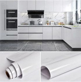 Resim ESEMİZ Beyaz Renk Dayanıklı Mobilya Beyaz Eşya Kaplama Folyosu 200cmx152cm 