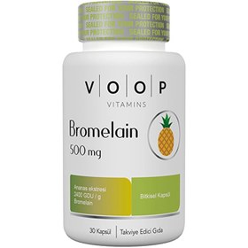 Resim Voop Bromelain İçeren 2400 GDU Takviye Edici Gıda 30 Kapsül 500mg - Gratis 
