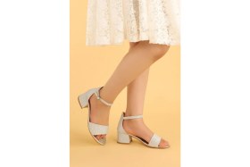 Resim Kiko Kids Alexa Günlük Kız Çocuk 3 Cm Topuklu Sandalet Abiye Ayakkabı 