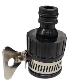 Resim Otomatik Kelepçeli Musluk Batarya Boru Hortum Bağlama Aparatı 