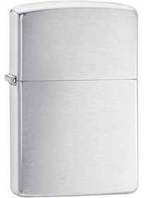 Resim Zippo Çakmak 200 Classic Brushed Chrome Lighter Fırçalanmış Krom 