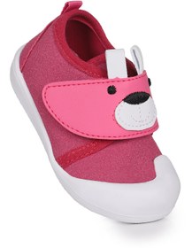 Resim Kiko Kids Winni Cırtlı Kız Bebek İlk Adım Panduf Ayakkabı 