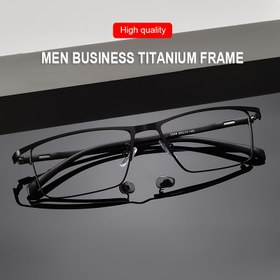 Resim Şık erkek iş kare gözlük çerçevesi TR90 metal cam çerçeve 