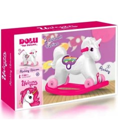Resim Mrs- Dolu Unicorn Sallanan Tekerlekli At -548484 